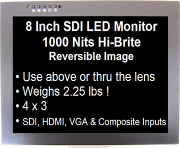 8 inch Monitor with SDI