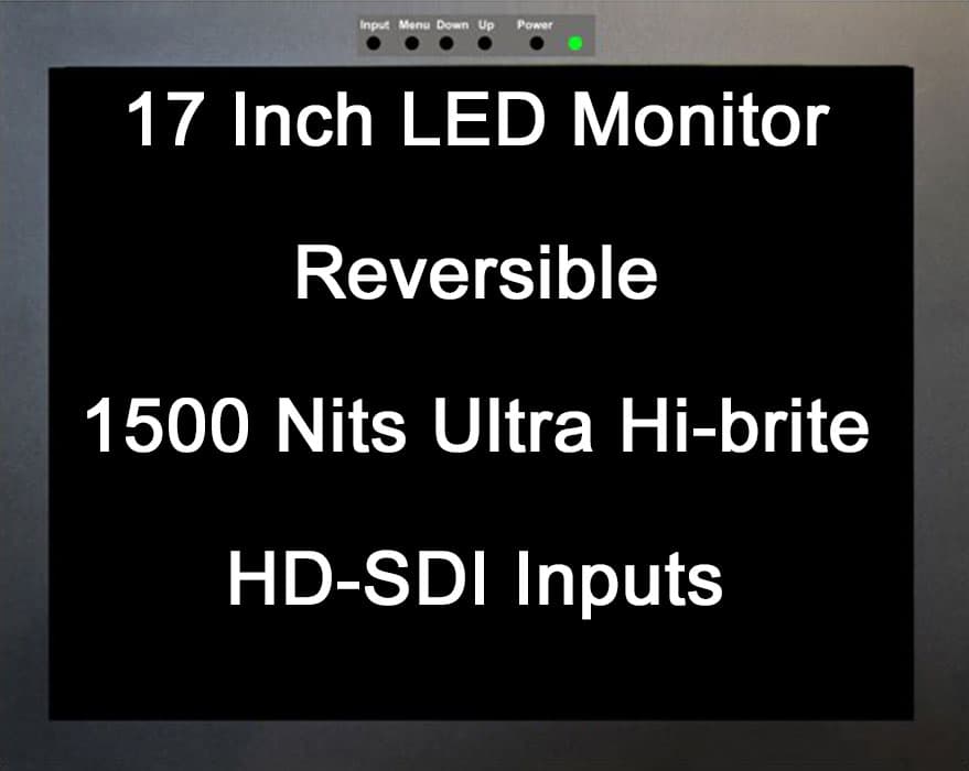 17 inch monitor 1500 nits with SDI