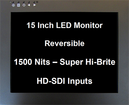 15 inch monitor 1500 nits SDI