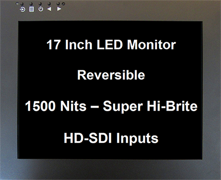 17 inch monitor 1500 nits with SDI